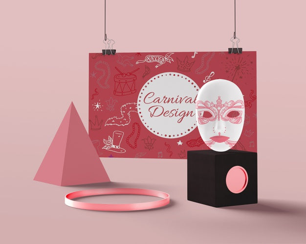 Mock-Up Ornamental Decorations For Carnival Psd