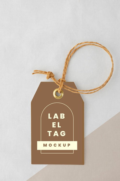 Mock-Up Paper Tags Arrangement Psd