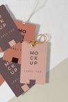 Mock-Up Paper Tags Composition Psd
