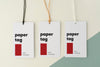 Mock-Up Paper Tags Composition Psd