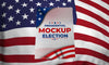 Mock-Up Presidential Election Poster For United States With Flag Psd