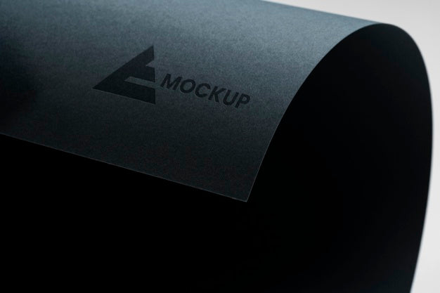 Mock-Up Rolled Logo Design Business Psd