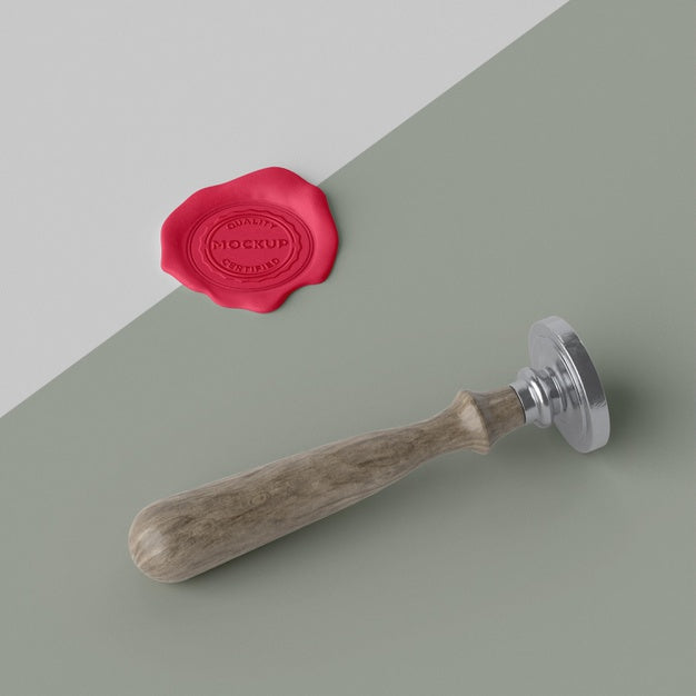 Mock-Up Seal For Envelope Assortment Psd