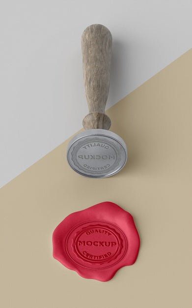 Mock-Up Seal For Envelope Assortment Psd