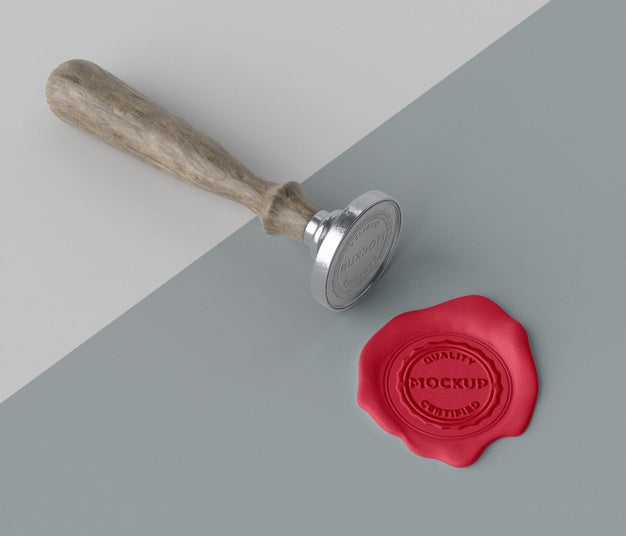 Mock-Up Seal For Envelope Assortment Psd