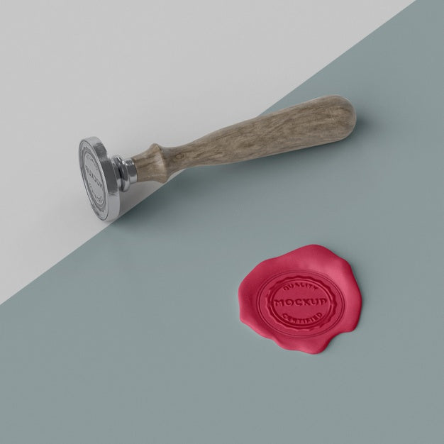 Mock-Up Seal For Envelope Assortment Psd