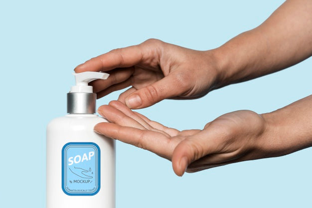 Mock Up Soap For Washing Hands Psd