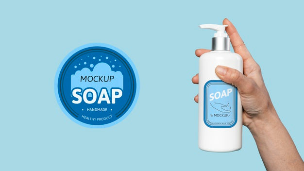 Mock Up Soap For Washing Hands Psd