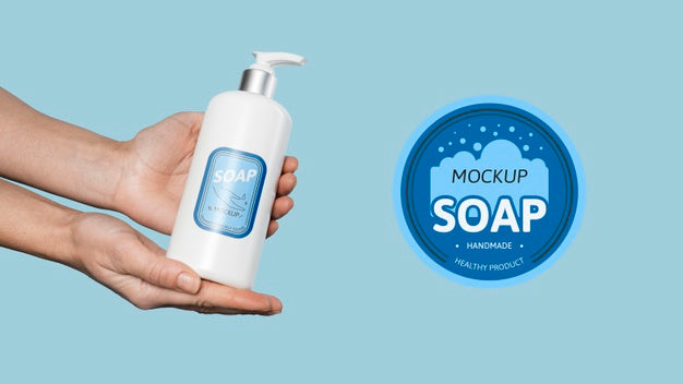 Mock Up Soap For Washing Hands Psd
