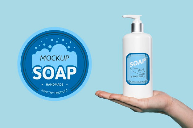 Mock Up Soap For Washing Hands Psd