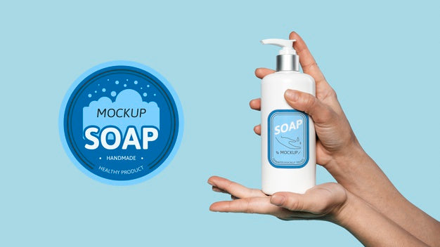 Mock Up Soap For Washing Hands Psd