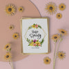 Mock-Up Spring Card With 3D Flowers Psd