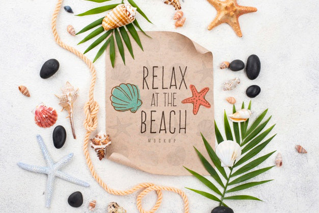 Mock-Up Summer Nautic Message Psd