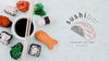 Mock-Up Sushi Rolls With Soya Sauce Psd