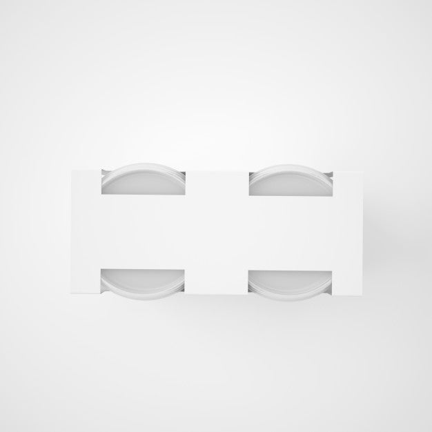 Mock Up Template Plastic Tub Bucket Container Psd