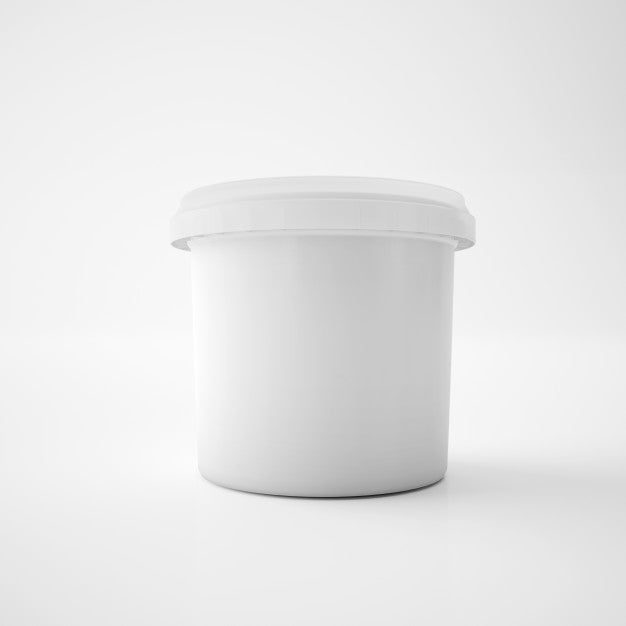Mock Up Template Plastic Tub Bucket Container Psd