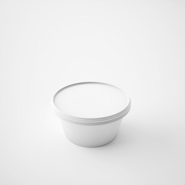 Mock Up Template Plastic Tub Bucket Container Psd