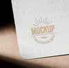 Mock-Up Textured Paper Card For Business Psd