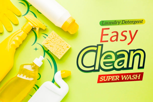 Mock-Up With Antibacterial Products Psd