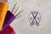 Mock-Up With Colorful Knitting Thread Psd