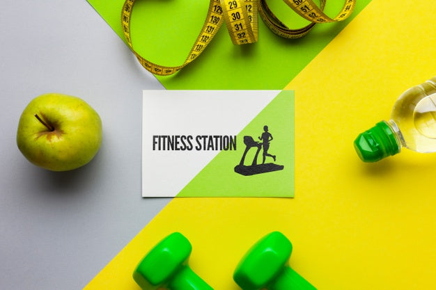 Mock-Up With Fitness Equipment Psd