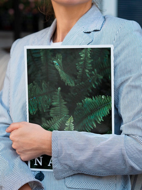 Mock-Up With Nature Magazine Concept Psd