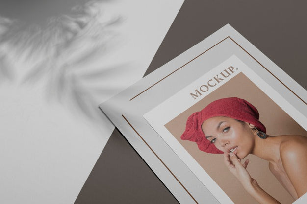 Mockup Brochure Shadow Overlay Psd
