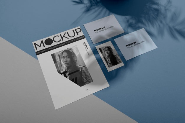 Mockup Brochure Shadow Overlay Psd