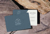 Mockup Business Card With Sunlight Shadow Psd