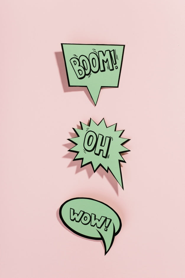 Mockup Collection Of Speech Bubbles Psd