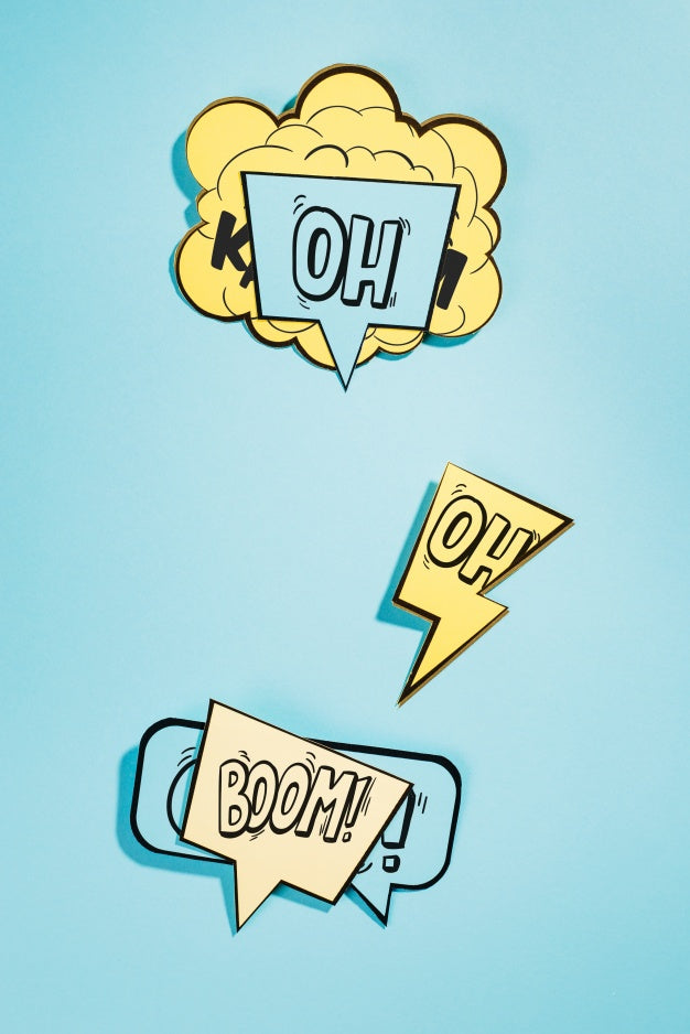 Mockup Collection Of Speech Bubbles Psd