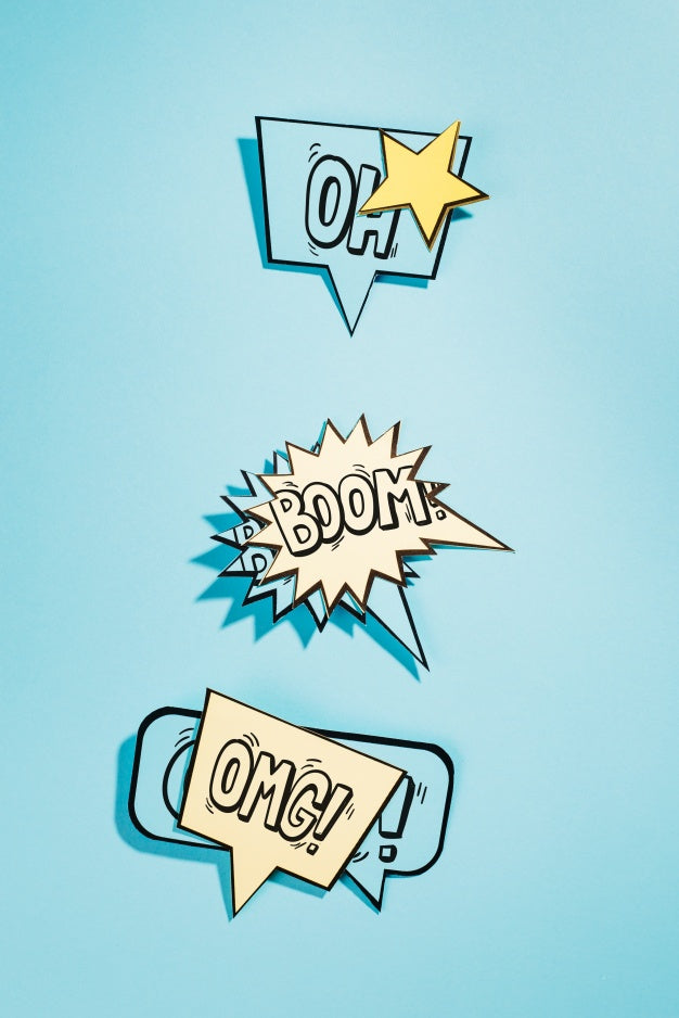 Mockup Collection Of Speech Bubbles Psd