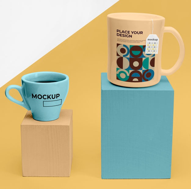 Mockup Cups Of Tea Psd