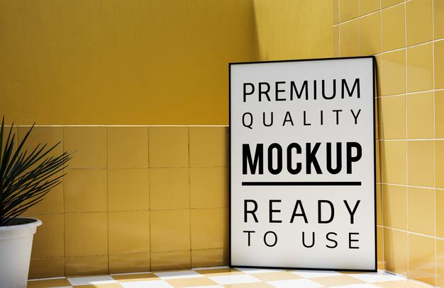 Mockup Design Space On Paper Board Psd