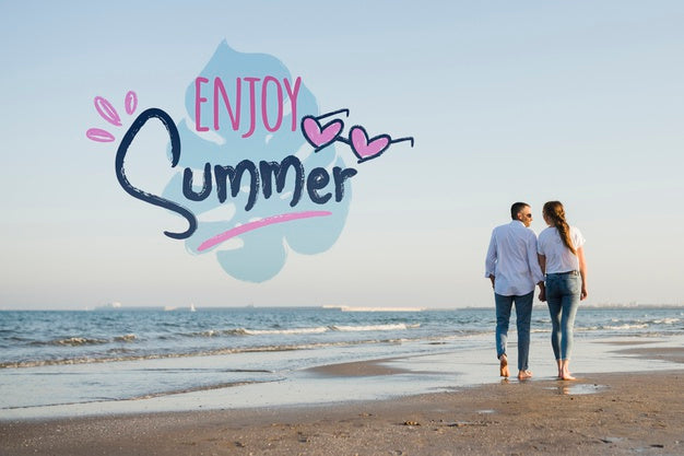 Mockup Enjoy Summer Couple Psd