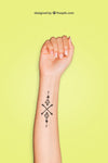 Mockup For Tattoo Art On Arm Psd