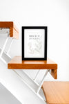 Mockup Frame On Stairs Psd