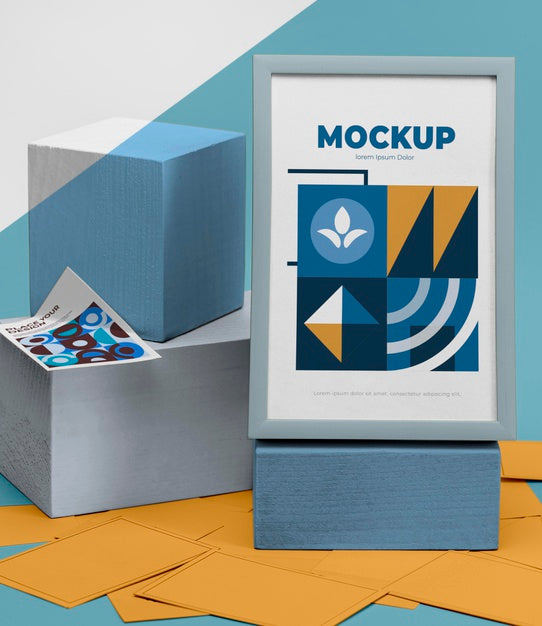 Mockup Frame On Table Psd