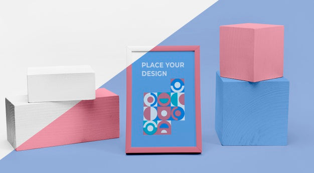 Mockup Frame On Table Psd