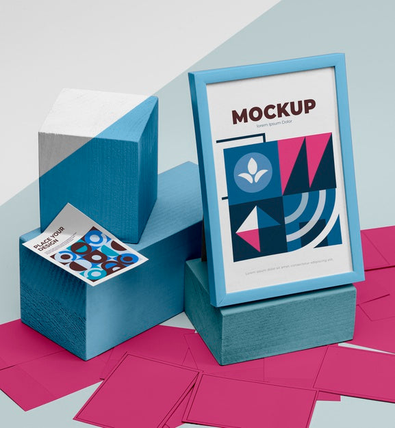 Mockup Frame On Table Psd