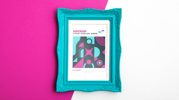 Mockup Frame On Wall Psd