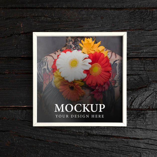 Mockup Frame On Wall Psd