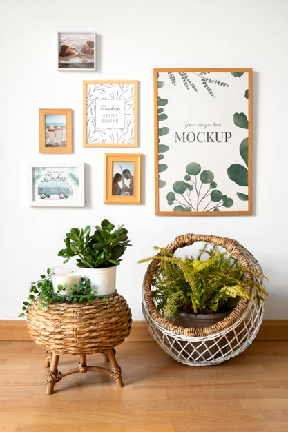 Mockup Frame On Wall Psd