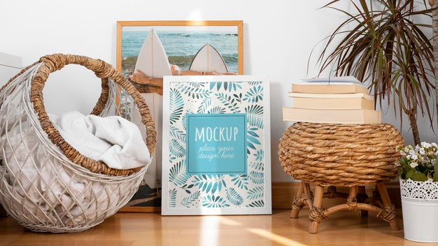 Mockup Frames On Floor Psd