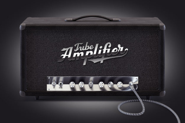 Mockup Of A Classic Sound Amplifier Psd