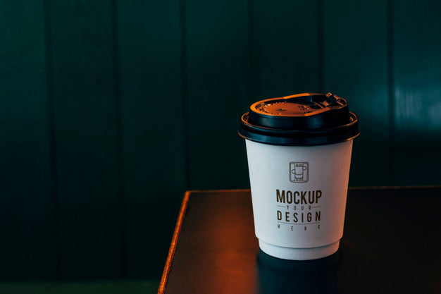Mockup Of A Disposable Coffee Cup Psd