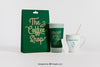 Mockup Of Coffee Bag And Two Cups Psd