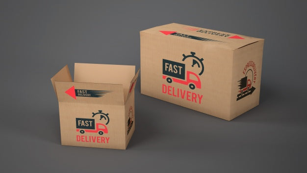 Mockup Of Delivery Boxes Of Different Sizes Psd