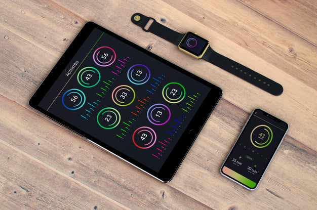Mockup Of Different Devices Psd