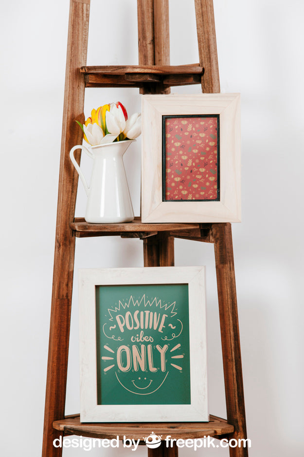 Mockup Of Frames In Furniture Psd